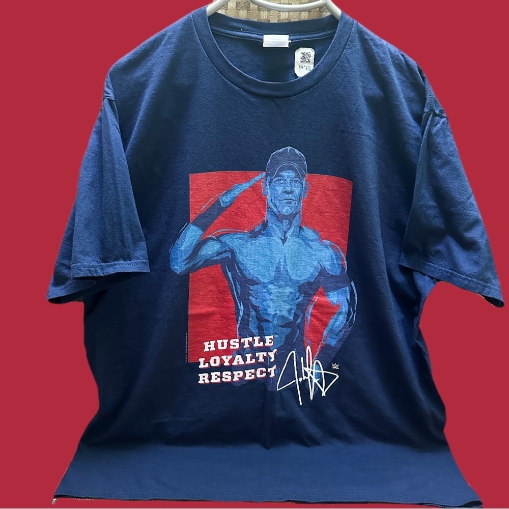WWE John Cena Men’s Navy Blue Graphic T-Shirt size XL
